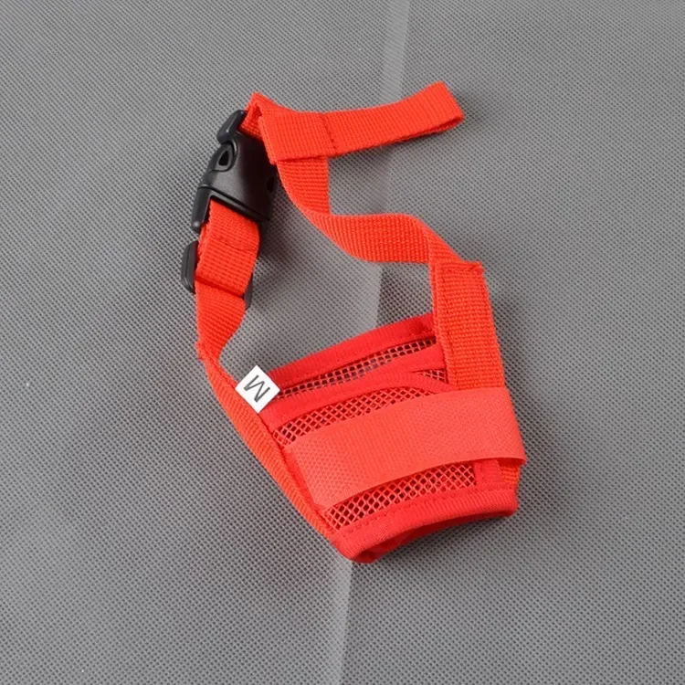 Anti-blaf hondenmuilkorf voor kleine en grote honden, verstelbare mesh, ademende hondenmuilkorf met nylon banden, hondenaccessoires