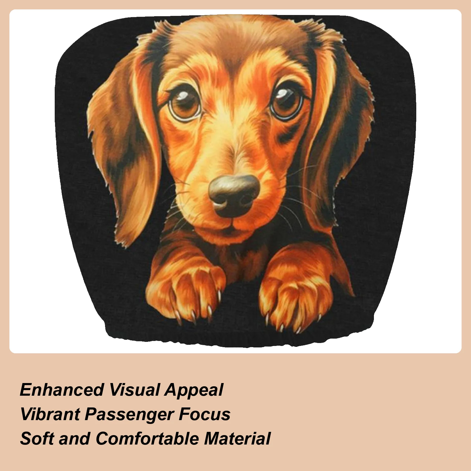 

Headrest Covers For Car Cute Dog Automobile Head Rest Protector Protective Automotive Decoration For Travel Commuting Long