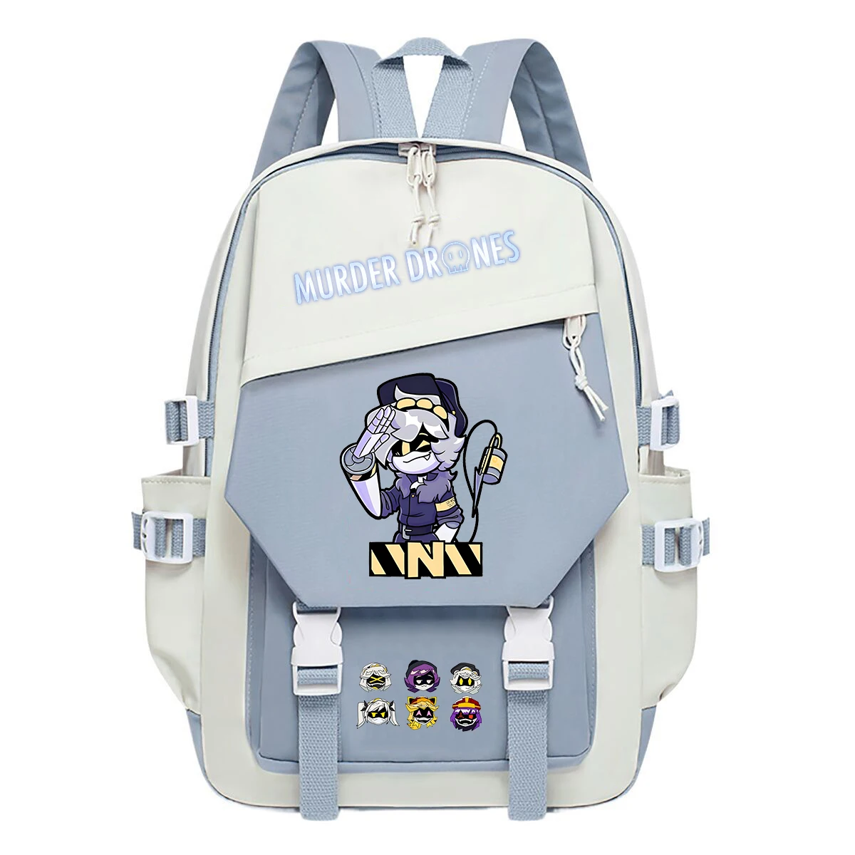 

N Uzi Murder Drones Print Backpack Girls Boys School Bags Student Fashion High Quality Travel Bagpack Children Anime Backpack