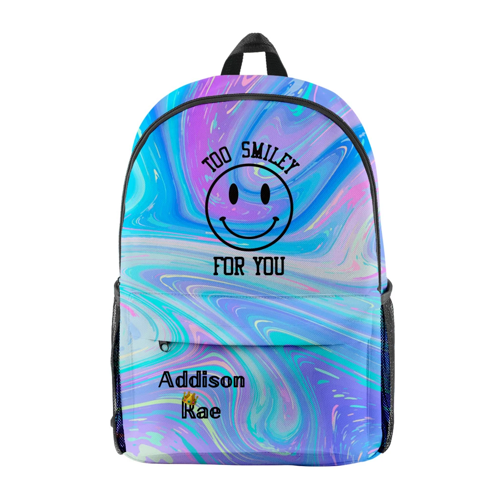 

Classic Popular Funny Addison Rae pupil Bookbag Notebook Backpacks 3D Print Oxford Waterproof Boys/Girls Travel Backpacks