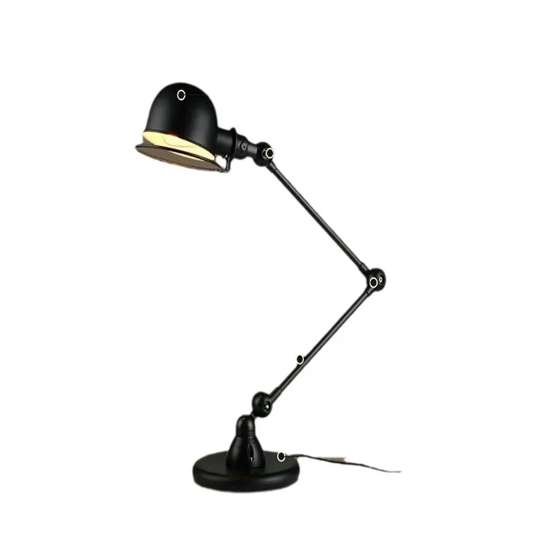 

Nordic creative double joint telescopic robotic arm universal adjustment loft retro industrial long arm restaurant table lamp