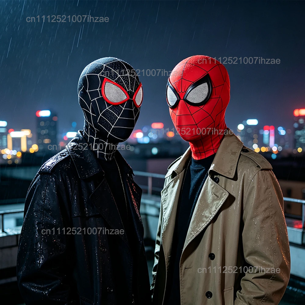 Marvel Superheld Spiderman Maske Kostüm Atmungsaktive Hochelastische Maske Spider-Linse Cosplay Hut Geschenk für Fans Halloween Cosplay – Detail 5