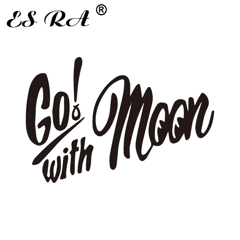 Go with Moon Racing Decals JDM Stickers Motor Decorate Pegatinas Laptop Decals Waterproof for Car Motor Helmat