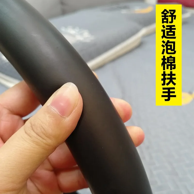 حاجز مساعدة للسرير مع ارتفاع قابل للتعديل - شريط مساعدة للسرير مع جيب تخزين - قضبان سرير لكبار السن #3