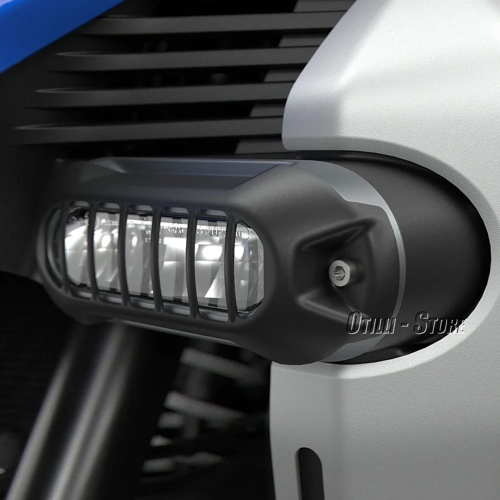 Motorrad Zubehör LED Hilfs Licht Schutz Grill Licht Lampe Abdeckung Für BMW R1300GS ADV R 1300GS Abenteuer 2024 2025
