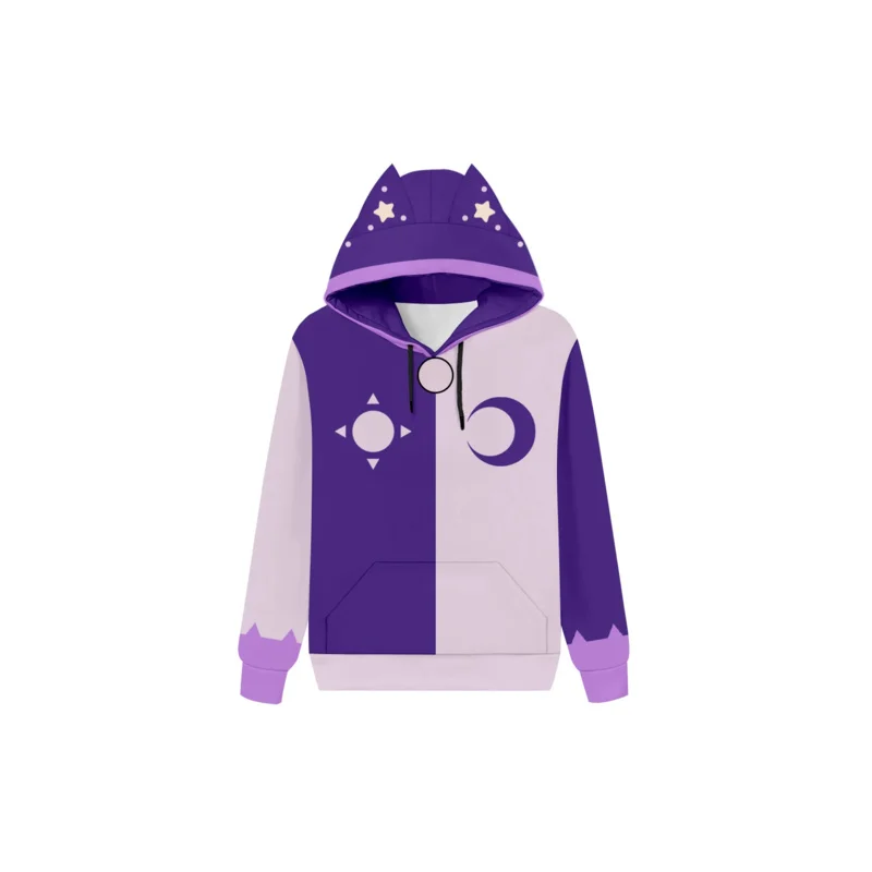 Anime Cartoon The Owl Cosplay House 3 King Cosplay Cat Ear Hoodie Women Girls Costume Roleplay Fantasia Adult Kids Halloween OI8