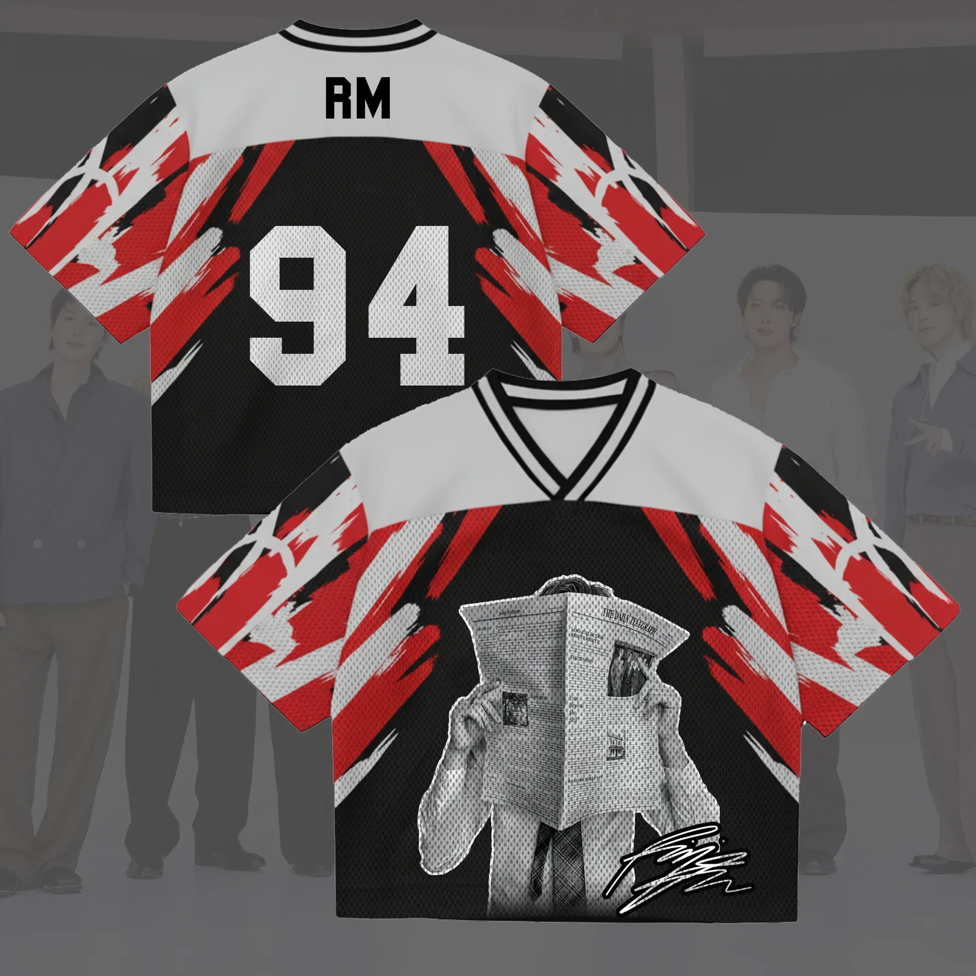 Kpop Face To Face World Tour Trikot Geschenk für Fans Amerikanischer Street-Style Familien-Outfit Sommer Lässig Atmungsaktiv Schnelltrocknend – Detail 11