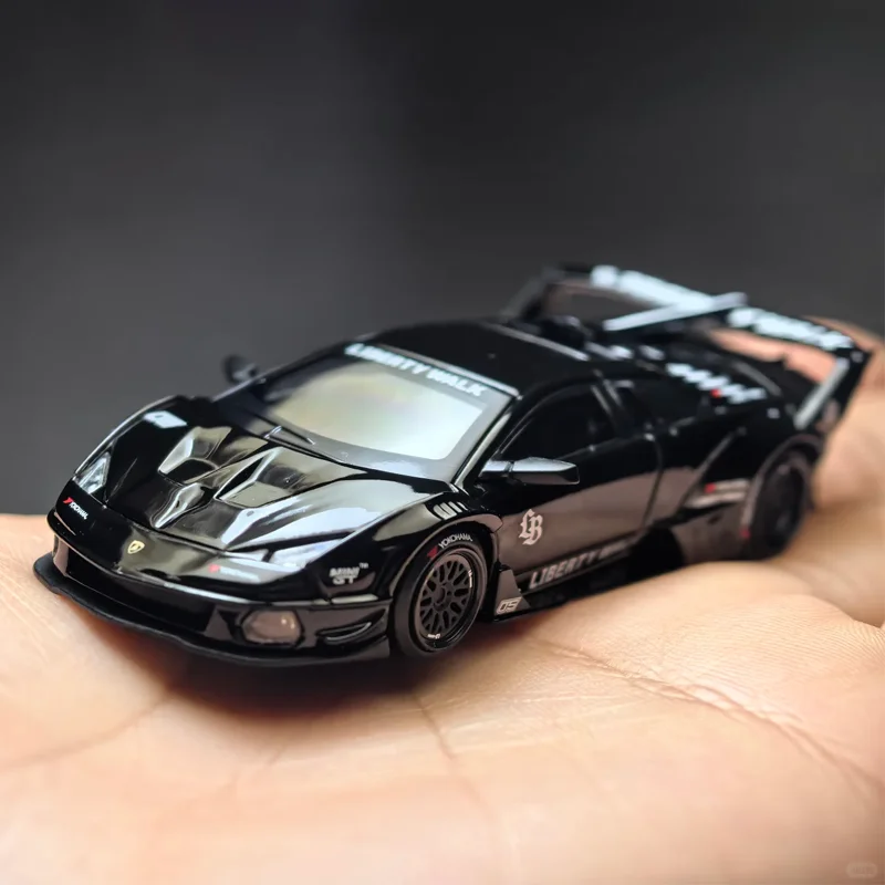 Minigt Baru # 1053 1:64 Lamborghini Batmobile Murcielago Gt Evo Simulasi Miniatur Mobil Sport Diecast dari Alloy Model Hadiah Natal