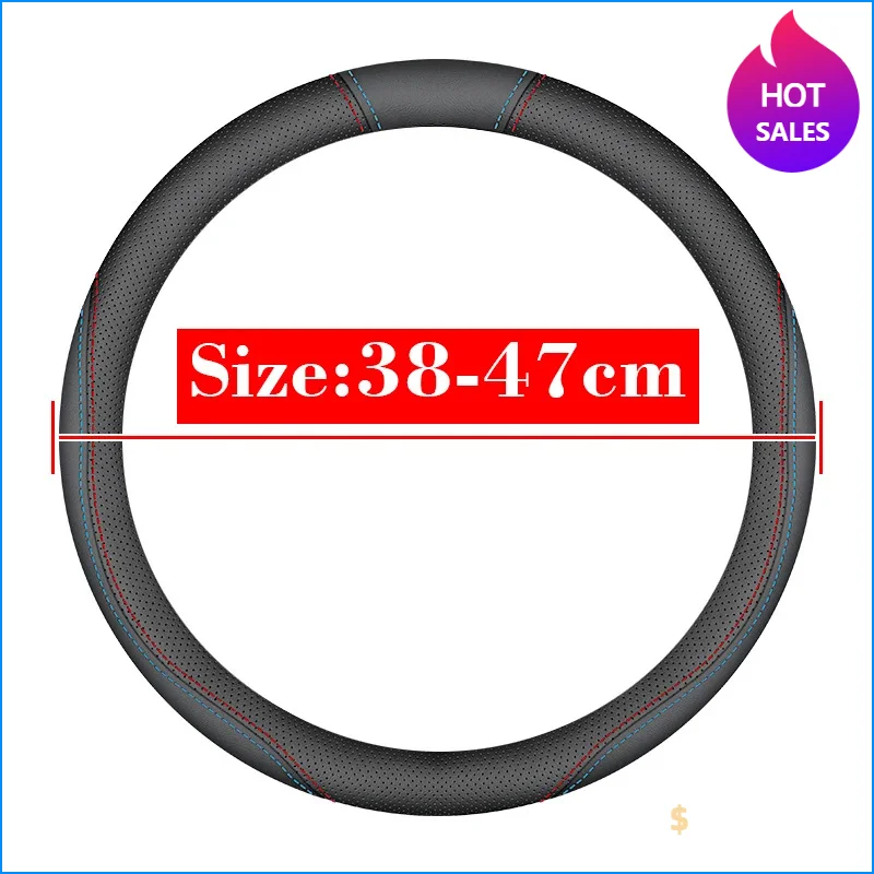 Large Size Truck Bus Steering Wheel Cover Leather Braid Cover for Scania P320 P410 R500 G450 G460 G500 G410 S560 S650 S500