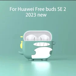 For Huawei 2023 new Free buds SE 2 cartoon cute little dinosaur cover soft silicone anti-drop anti-scratch Case for freebuds se2