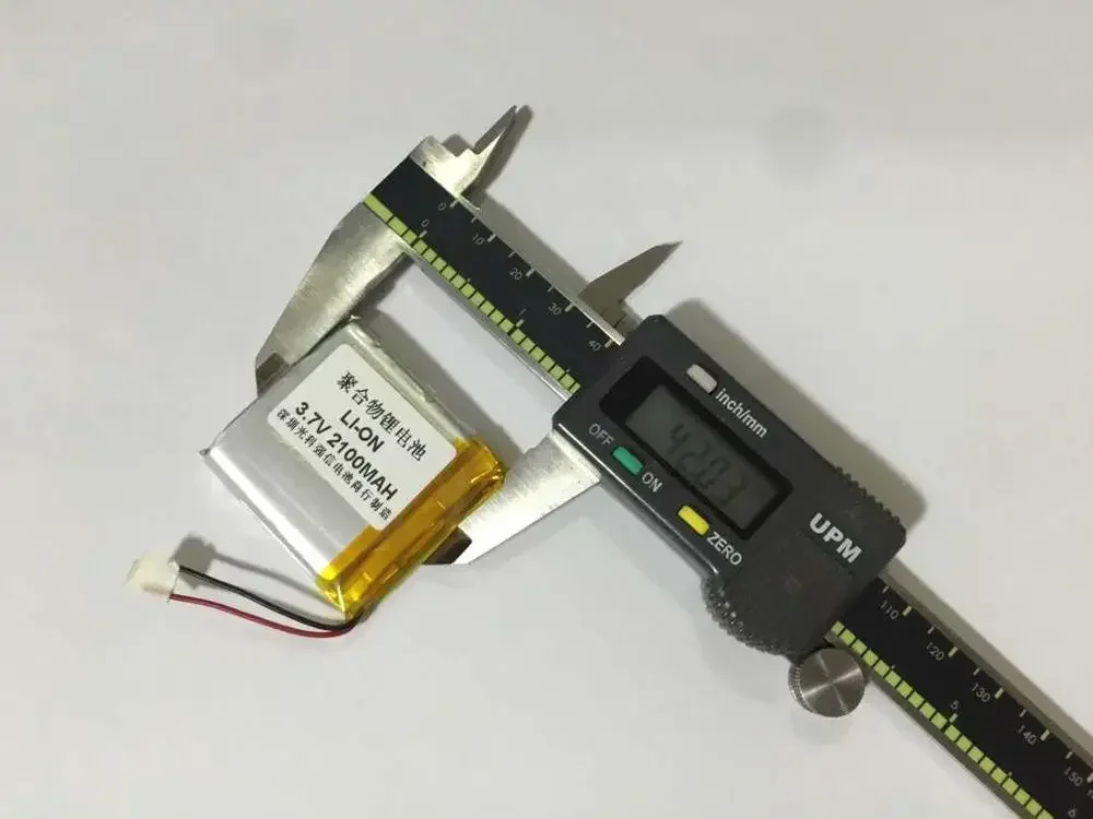 新しいフル容量 3.7V ポリマーリチウム電池 763942 2100MAH GPS トランシーバー/機器/ミニ