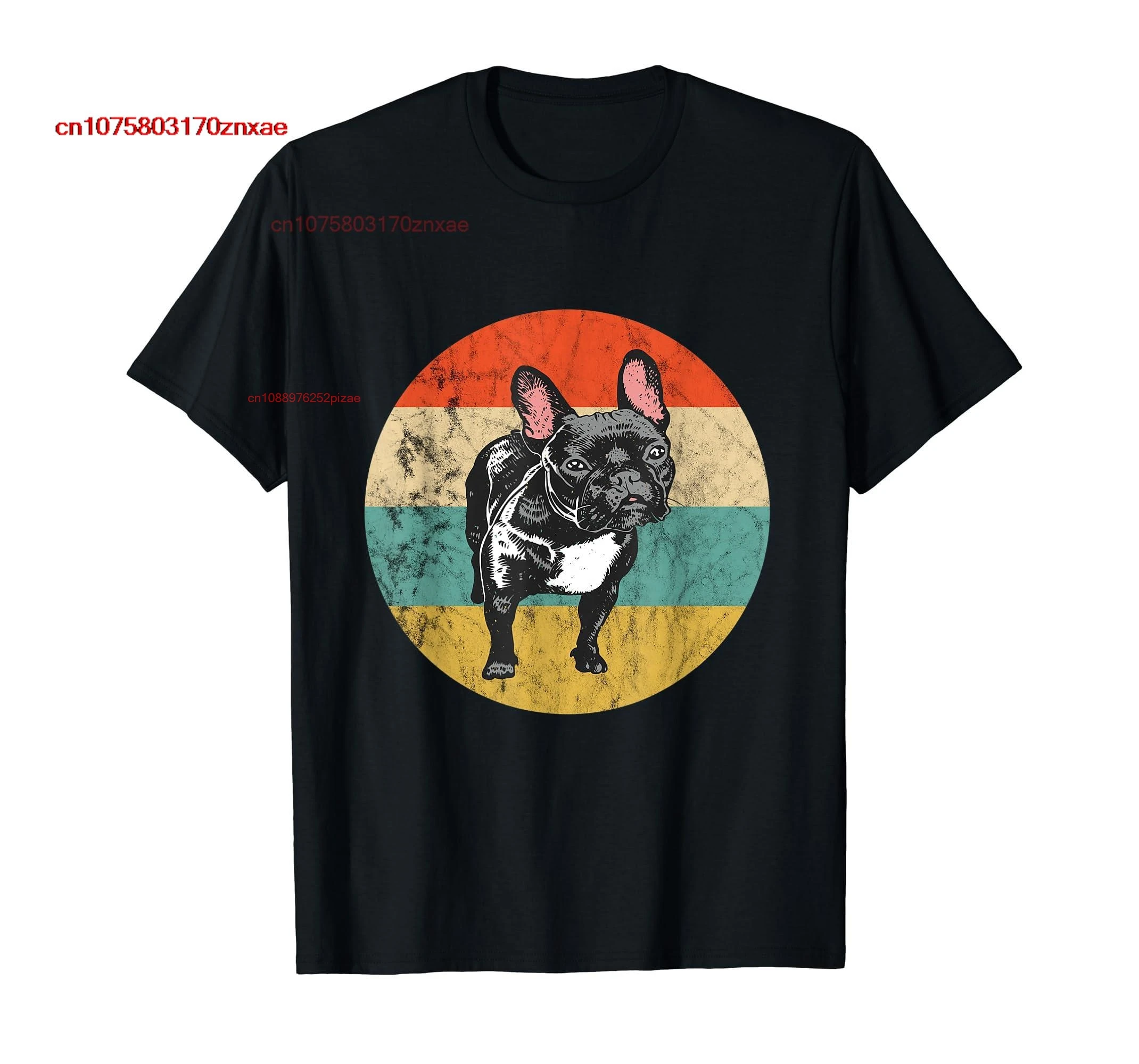 

100% хлопок, французский бульдог, собака, влюбленная, французский владелец, винтажная Ретро модель, мужские и женские футболки унисекс, размер футболка с рисунком закат
