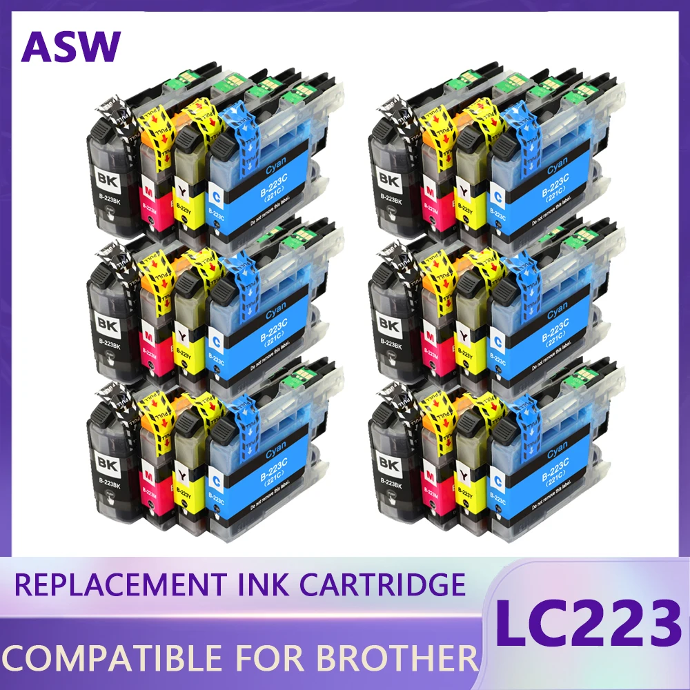 LC223 LC221 LC 223 Cartridges for Brother Printer Ink Cartridge DCP-J562DW J4120DW MFC-J480DW J680DW J880DW J5320DW