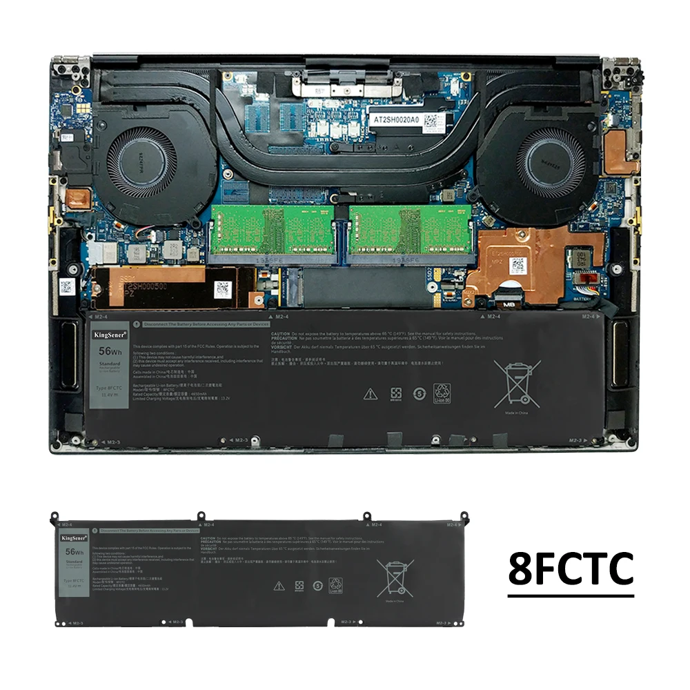 Bateria 8FCTC 08FCTC do Dell G15 5510 5511 5515 5520 5521 5525 G7 7500 /Precision 5550 5560 /Alienware M15 R3 M17 R4 Series — zdjęcie produktu 6
