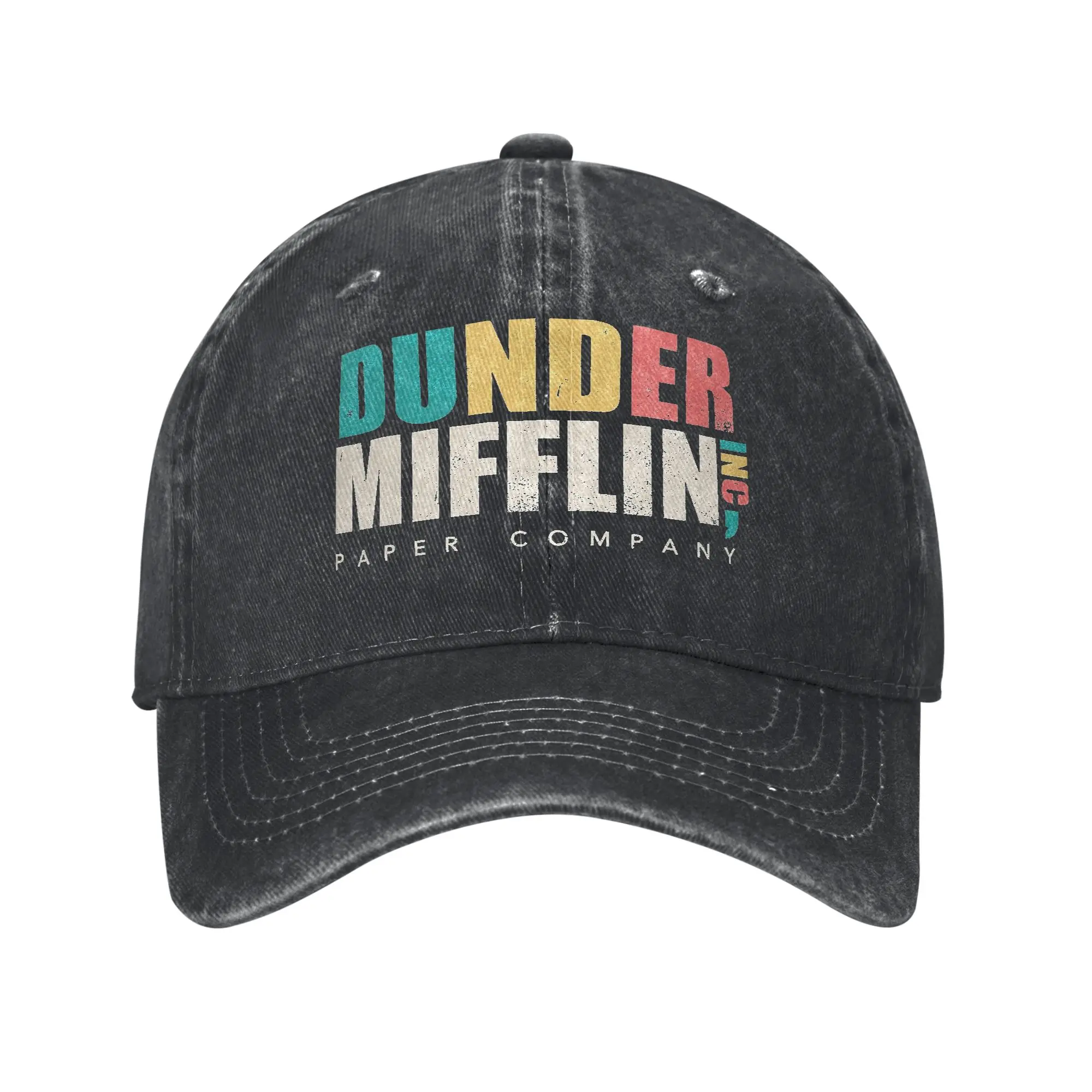 Men Women Dunder Mifflin Caps Headwear Baseball Cap Classic  Snapback Hat Adjustable