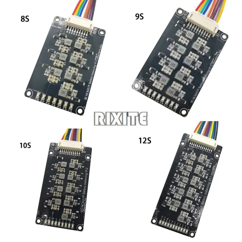 

BMS 8S 9S 10S 12S Active Balancer Board 1.2A Lifepo4 Lipo Li-ion Lithium Battery Energy Transfer Equalizer Module Inductive