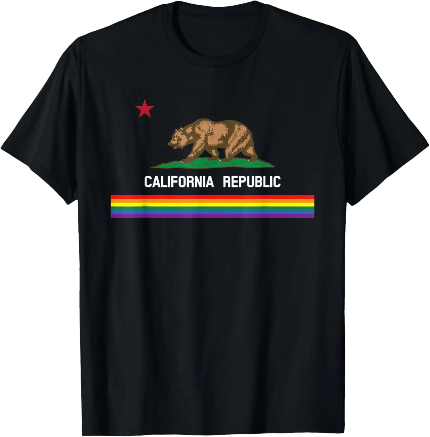 

LGBT Gay Pride California Republic T-Shirt