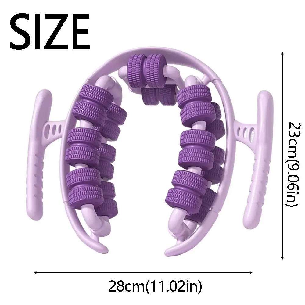 المحمولة الحلقي الساق المشبك مدلك حلقة على شكل خفيفة الوزن دليل العضلات مدلك الأسطوانة 28 عجلة يده التخسيس الأسطوانة أداة