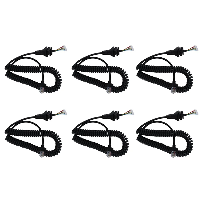 Cable de micrófono N82R 6X HM-152 para ICOM HM152 IC F121/S IC F221/S Cable de repuesto
