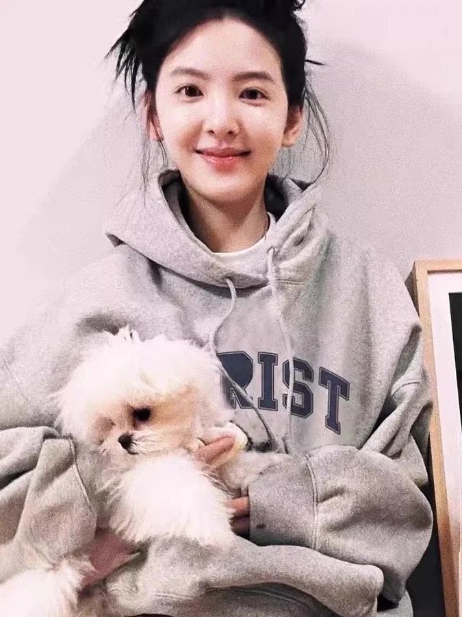 

Женская толстовка-худи в корейском стиле, весенне-осенняя верхняя одежда, повседневная, свободного кроя, с длинными рукавами, с принтом, из хлопка и полиэстера