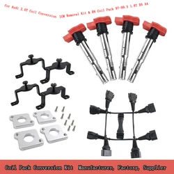 new supply set for Audi 2.0T Ignition Coil Conversion ICM Bypass Kit R8 Coilpack Plates 06E905115F (97-99.5 1.8T) B5 A4