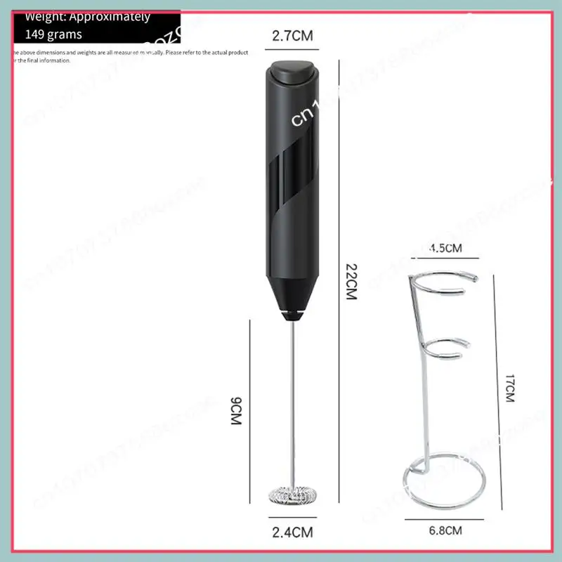 A26P Stainles Steel Wireles 수동 우유 거품 교반 커피 거품 계란 크림 케이크 수동 휘핑 수동