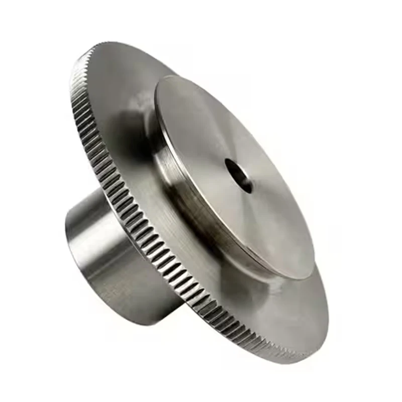 Custom Stainless Steel Geared Pulley CNC Turning Wire Cutting Service