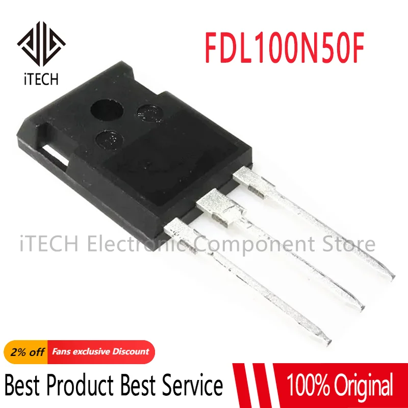 FET do MOS do poder superior TO-264, FDL100N50F FDL 100N50 100A500V, Original 100% novo, 1PC