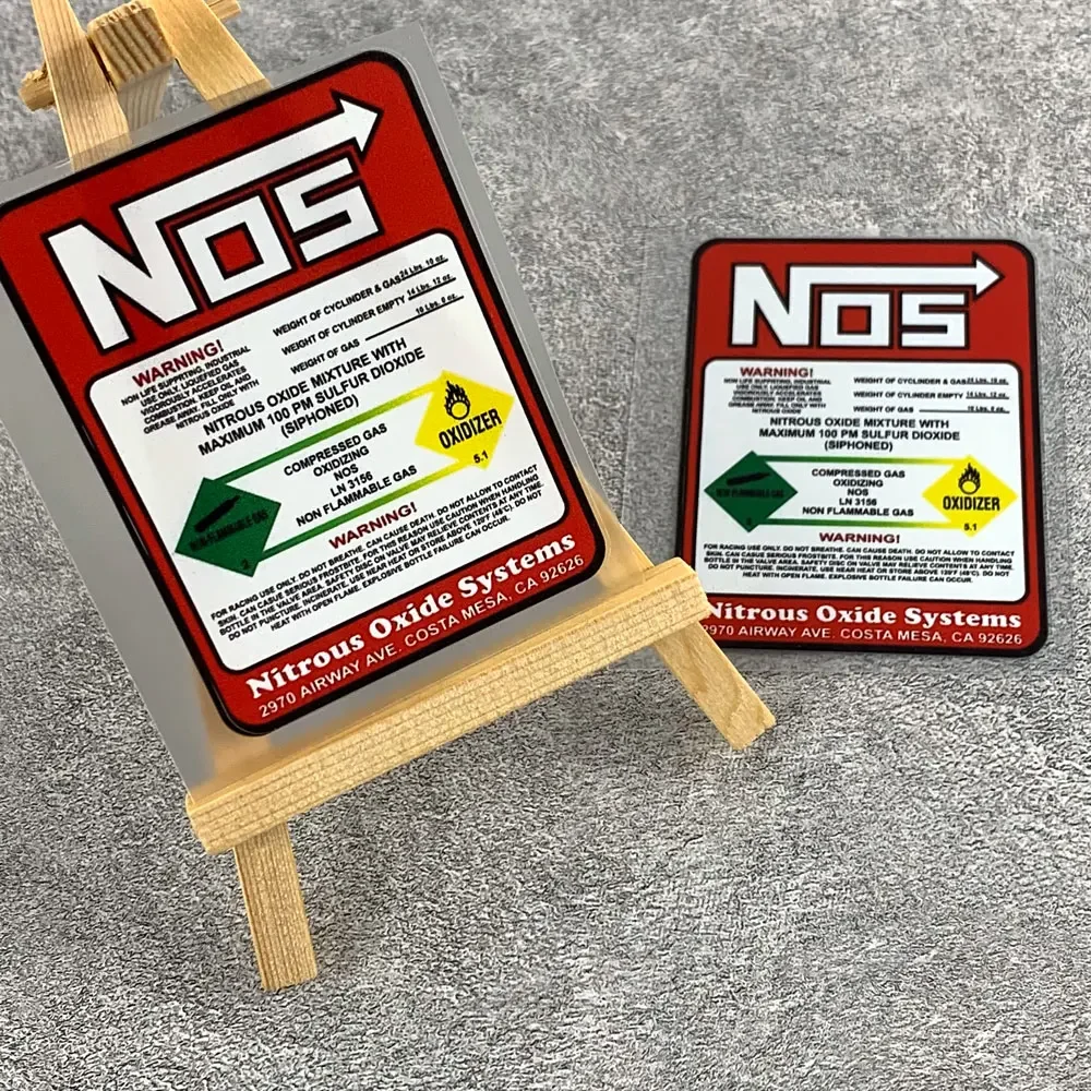 NOS Motorcycle Stickers Nitrogen Acceleration Decorative for Motorbike Fuel Tank Helmet Scooter Body Vinyl Decals Letters Decor image 4