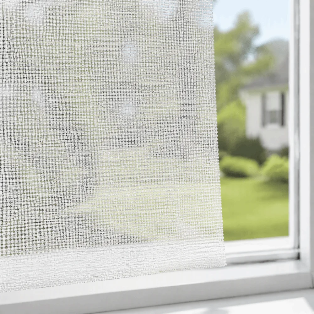 Self Adhesive Window Screen Netting 59.06x51.18in Lightweight Mesh Fly Window Screen White Stretchy Fabric