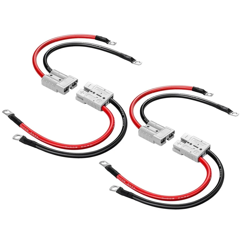 

ABUH-4 шт. Быстрый разъем аккумулятора с медным кольцом для Anderson 50A Кабель питания лебедки для переноса мощности аккумулятора Lifepo4