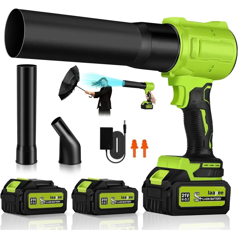 

CordlLea Blower, 800,000 RPM Handheld Portable Lea Blowers with 2 X 4.0Ah Batteries, High-Speed Turbo Jet Blower Lightweight or