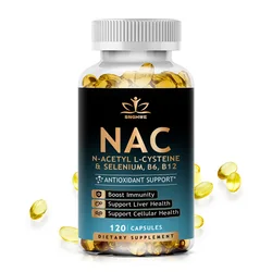 NAC Glutathione Gelatin Capsules - Joint and Hair, Nail Health, Skin Purification, Liver, Lung, Skin and Brain Health