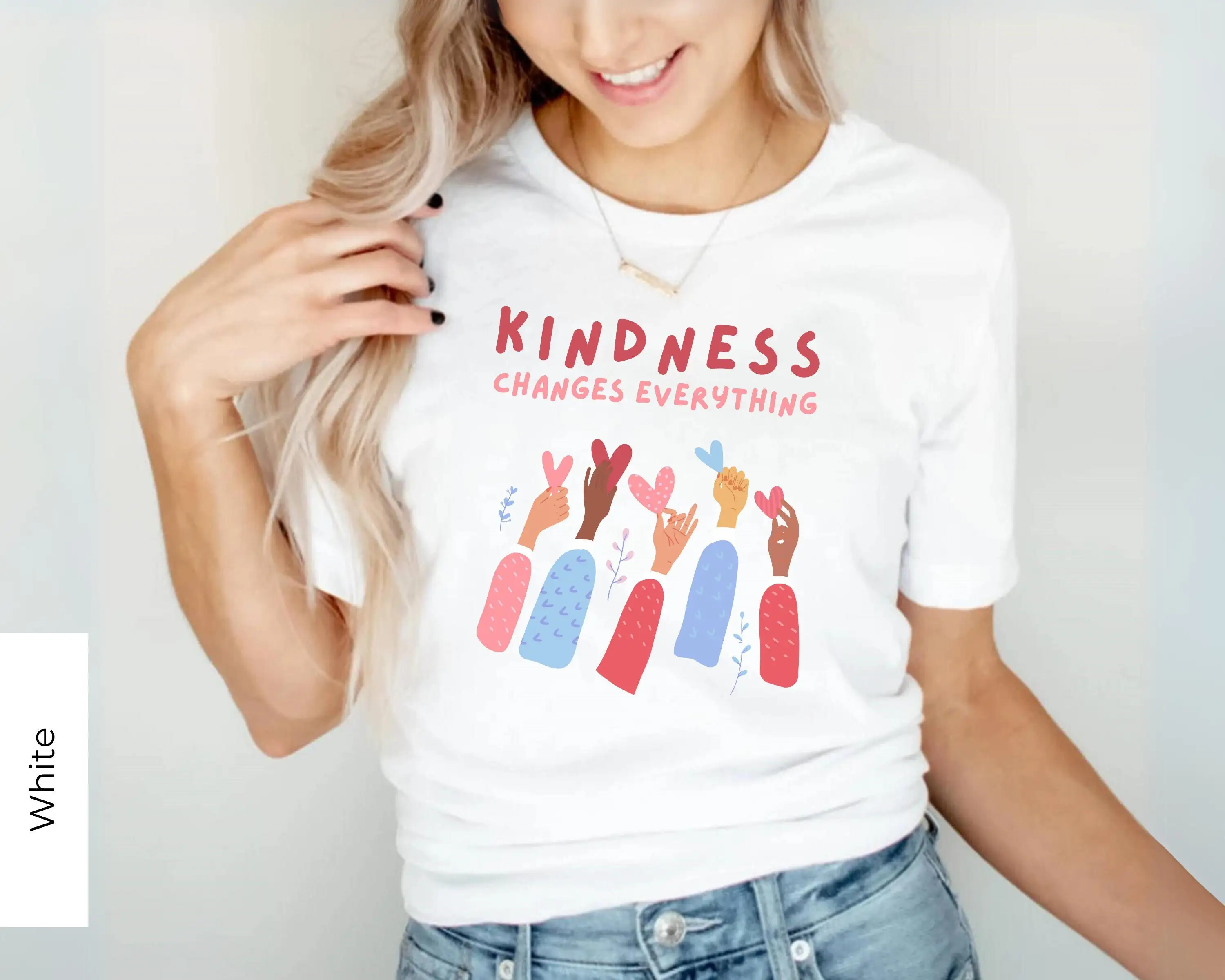 Be Kind T Shirt Kindness Women'S Equality Back Print Positive Message Diversity