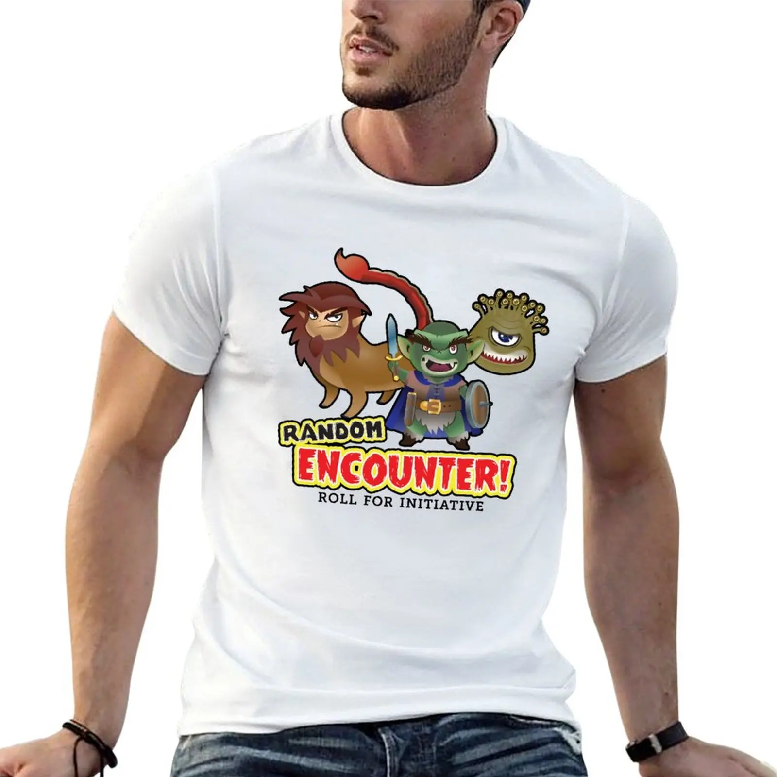 

Random Encounter T-Shirt man t shirts for men casual t shirts for man cotton T-Shirt