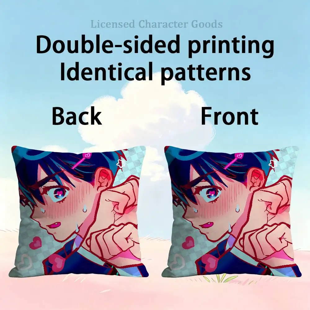 A-Alien S-Stage Couple Polyester Printed Pillow Cover Square 30 35 40 45 50 55 cm Soft for Sofa Bed Car Home Decor