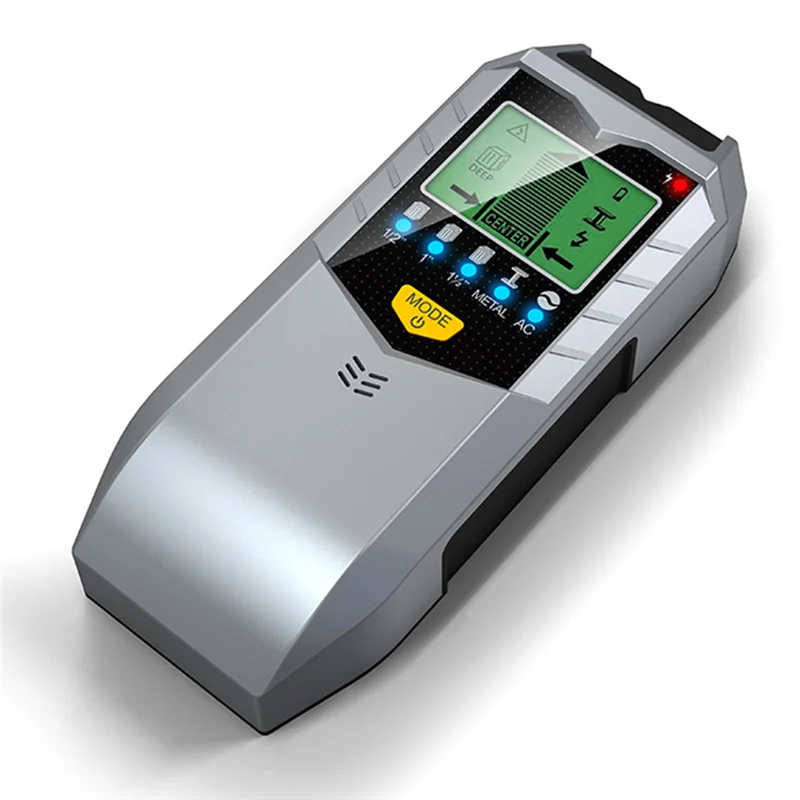 L72A-5-In-1 Detektor Elektronik Sensor Pencari Kancing Dinding Pemindai Dinding Tepi Pusat Mendeteksi Kabel Langsung Kayu/Logam/AC Di Dalam