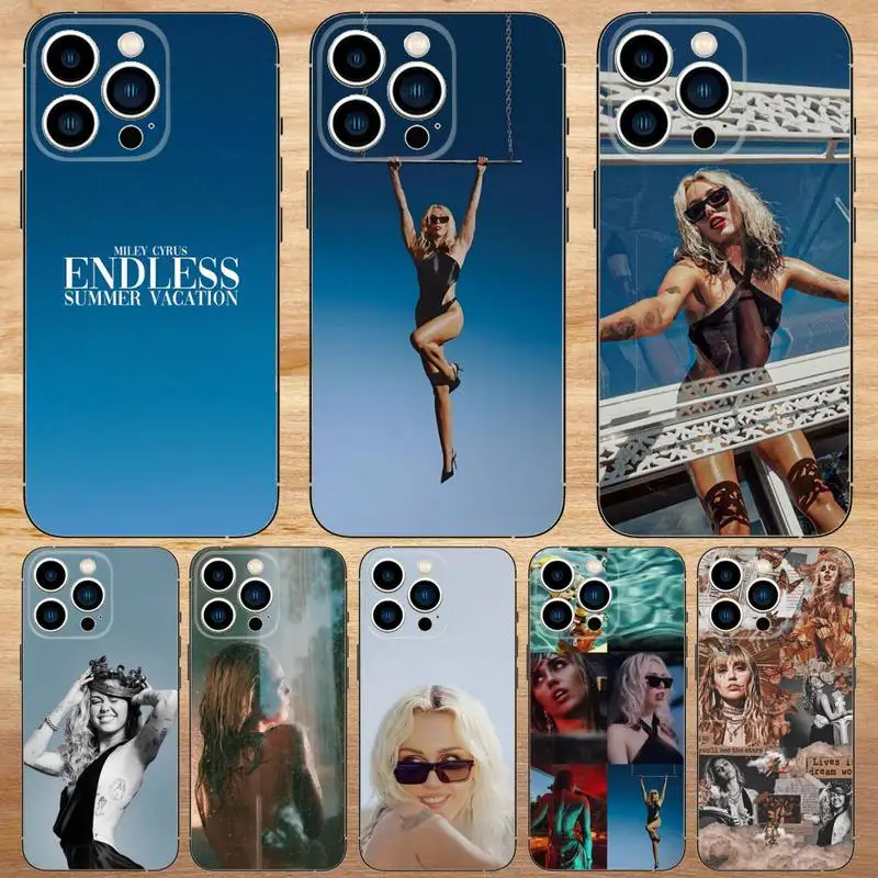 Miley Cyrus Endless Summer Vacation Phone Case For iPhone15,14,13,12,11,Pro,Max,Plus,Mini,X,XS,XR,8,7,6,S,Plus,SE Soft Case