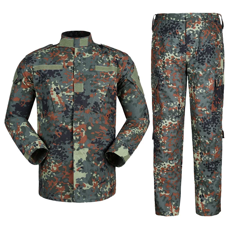 Horse Riding Second-generation Suit Men\'s Long-sleeved American Camouflage Outdoor Training Suit Wear-resistant Tactical Suit