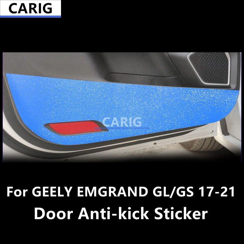 

For GEELY EMGRAND GL/GS 17-21 Door Anti-kick Sticker Modified Carbon Fiber Pattern Interior Car Film Accessories Modification