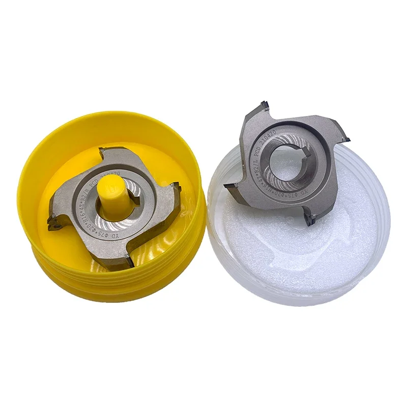 1 пара (L + R) PCD резак для тонкой обрезки кромок 75*20*H16*4Z/6Z R1.5/2/3