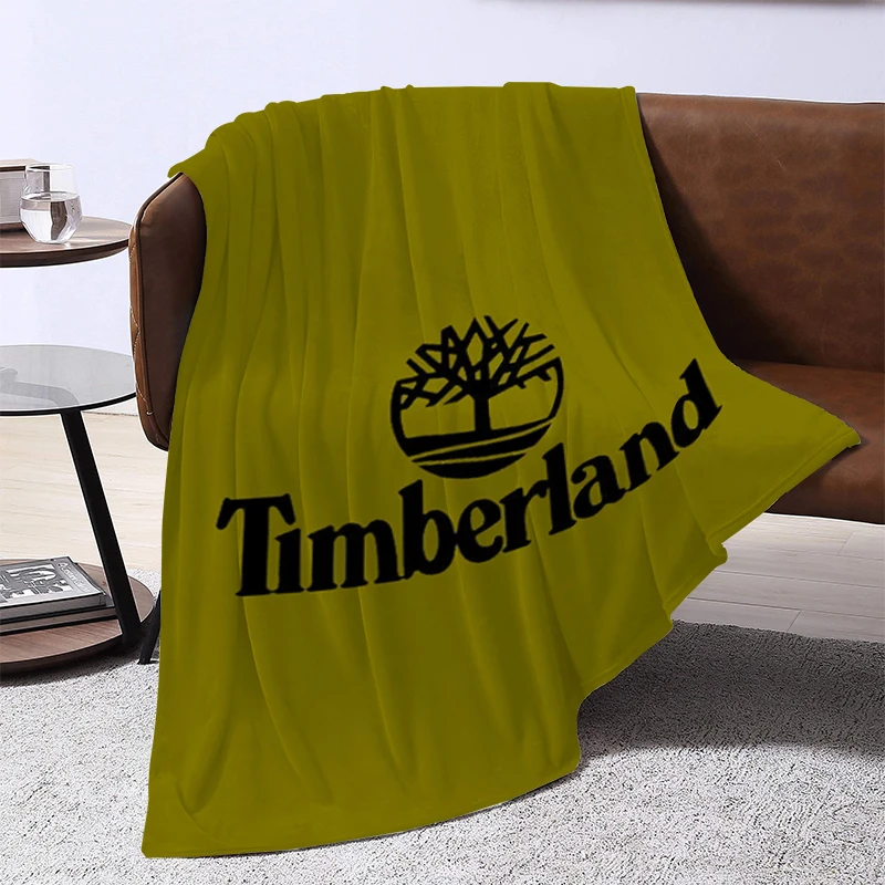 Famous Brand T-TimberlandS Logo Blanket Sofas Blankets for Decorative Sofa Catnap Soft Plaid With Print Downy King Lid Throwing