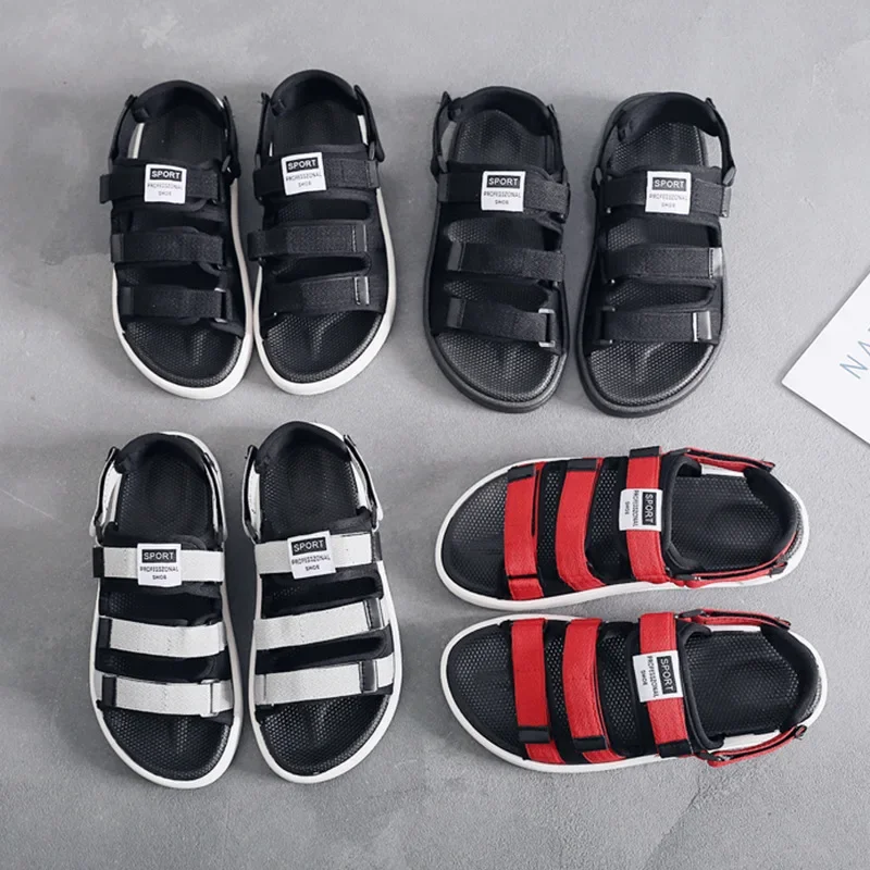 Summer Men Fashion Sandlas Outdoor Sports Beach Couple Casual Flat Comfortable Opened Toe Cool Shoes Slip-on Slippers