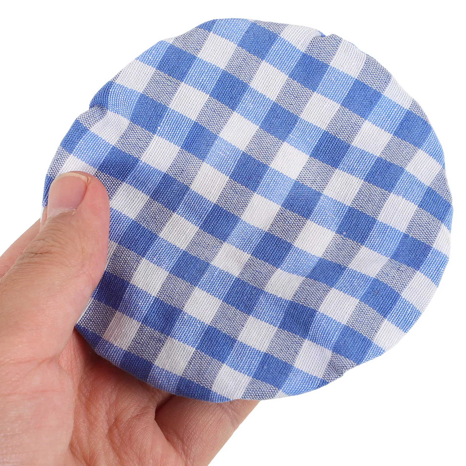Sourdough Starter Jar Covers 4 Pack Breathable Unbleached Cloth Elastic Fit Reusable Proofing Lids 3 to 4 Inch