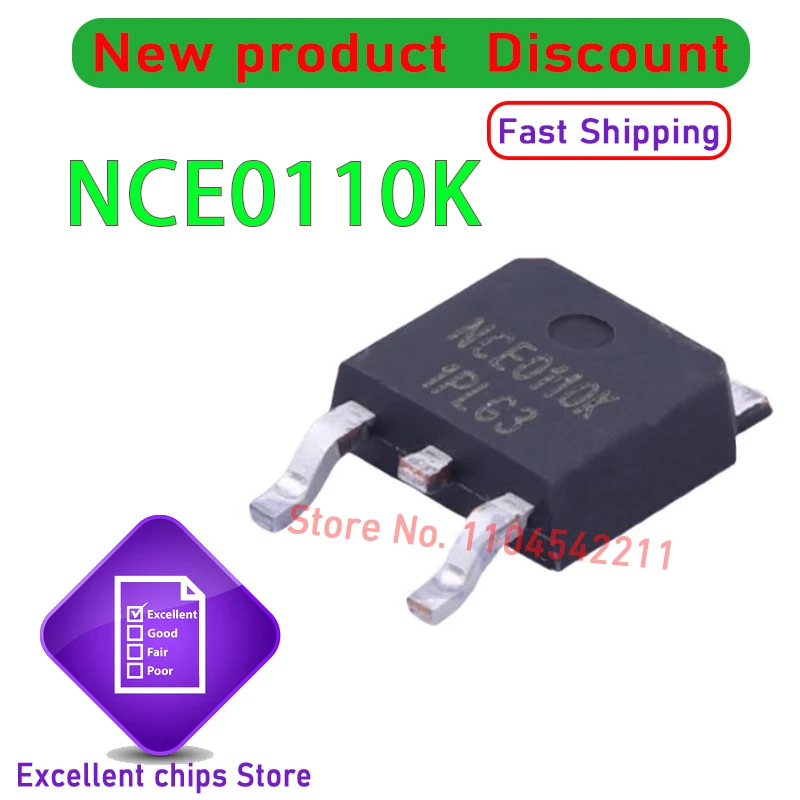 NCE6020AK NCE6050AK NCE0110K NCE3050K NCE3080K NCE6075K NCE30H10K TO-252 5PCS/LOT