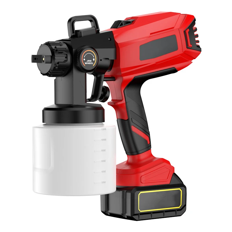 20V Electric Paint Sprayer, Cordless Adjustable, Brass Nozzle, Suitable for Furniture, Cabinets, Doors, DIY Projects