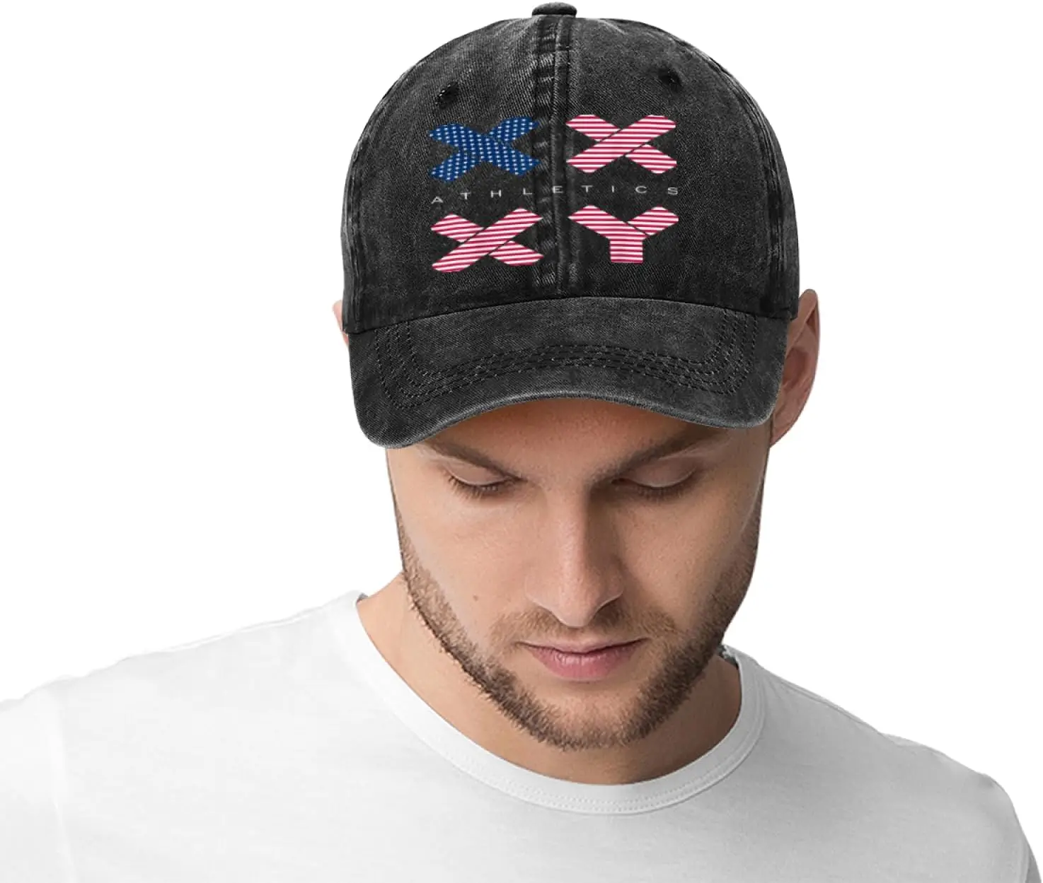 قبعات XX XY الرياضية للجنسين واللياقة البدنية الجينية المغسولة من قماش الدنيم، قبعة بيسبول لطيفة للرجال والنساء، قبعة سائق الشاحنة قابلة للتعديل