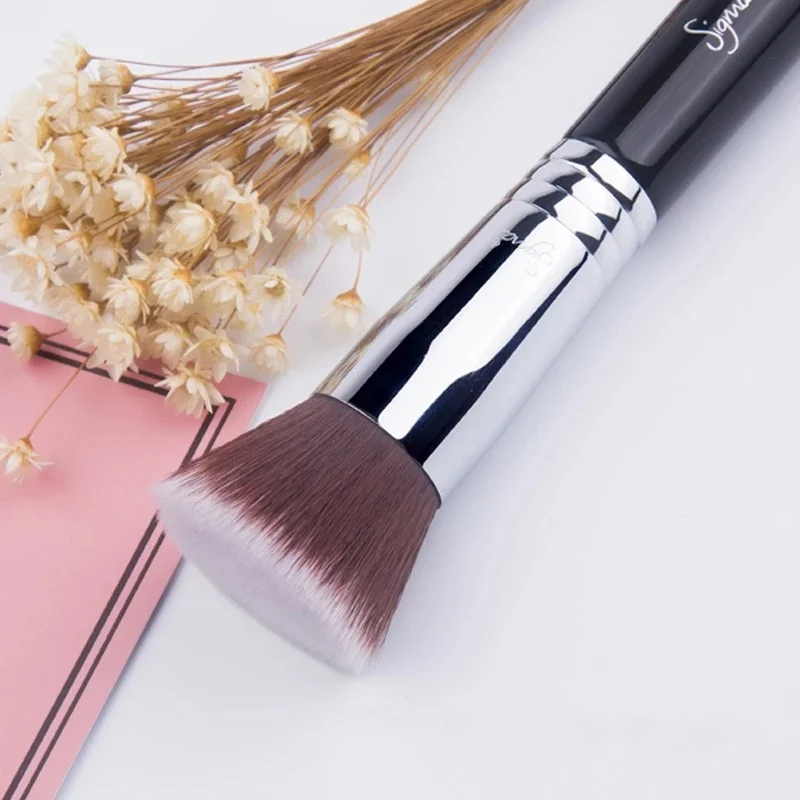 F80 TOP Flat KABUKI kit de maquiagem profissional sintetico frete gratis Powder Liquid Foundation Makeup Brush