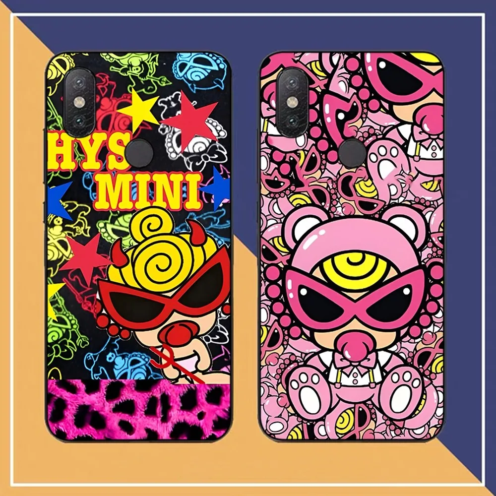 Japan Fashion H-Hysteric M-Mini Phone Case For Redmi Note 4 X 5 A 6 7 8 T 9 9S 10 11 11S 11Epro Poco M3 pro