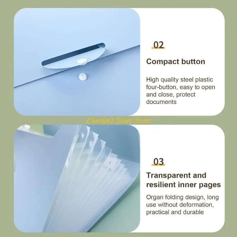 

Расширяемая папка для документов A3PC с ручкой Расширяющаяся папка для документов для Office